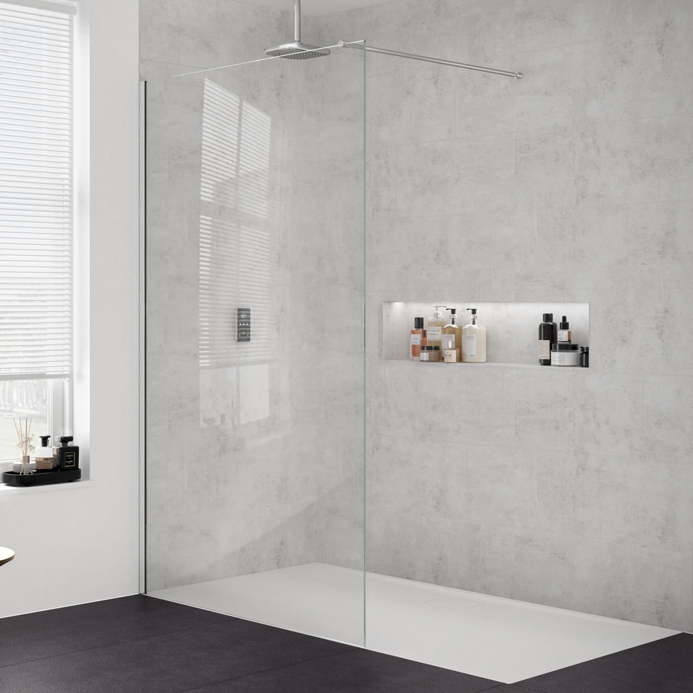 Lifestyle image of Merlyn Chrome 300mm Wetroom Screen